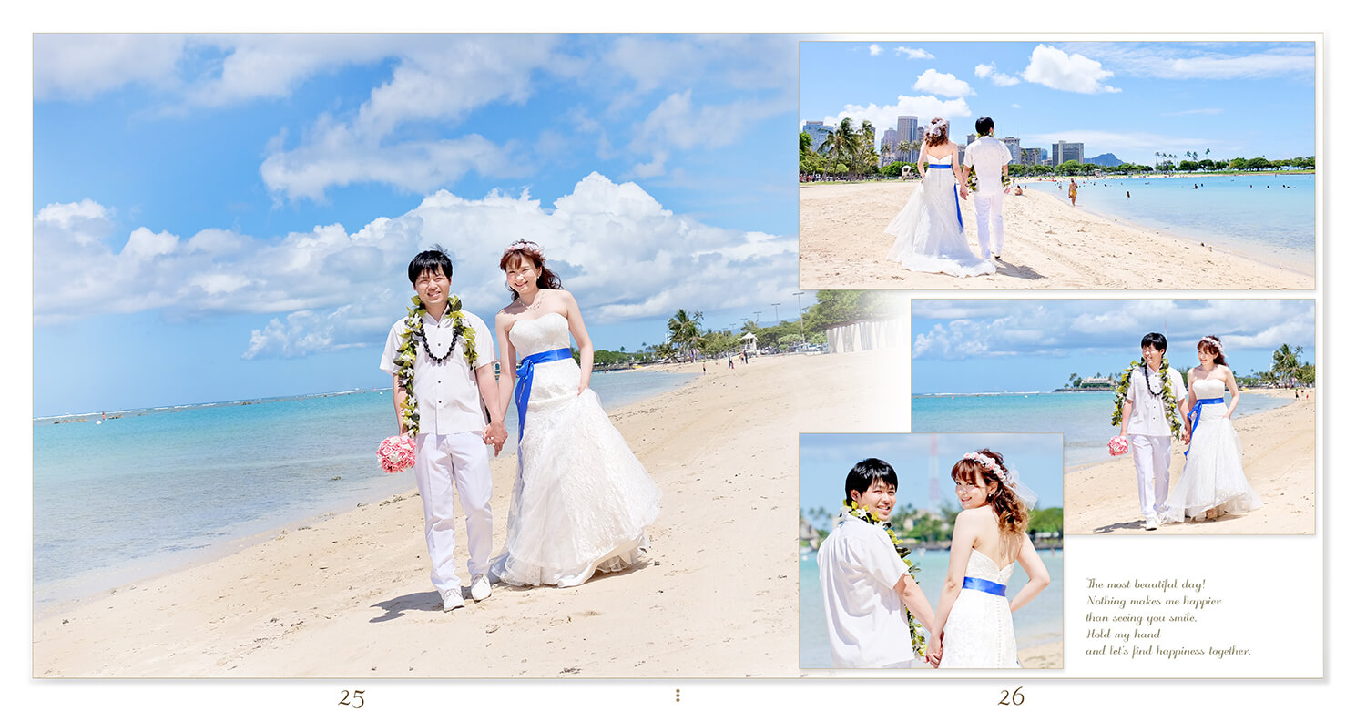25～26ページ ハワイフォトウエディング 結婚アルバム