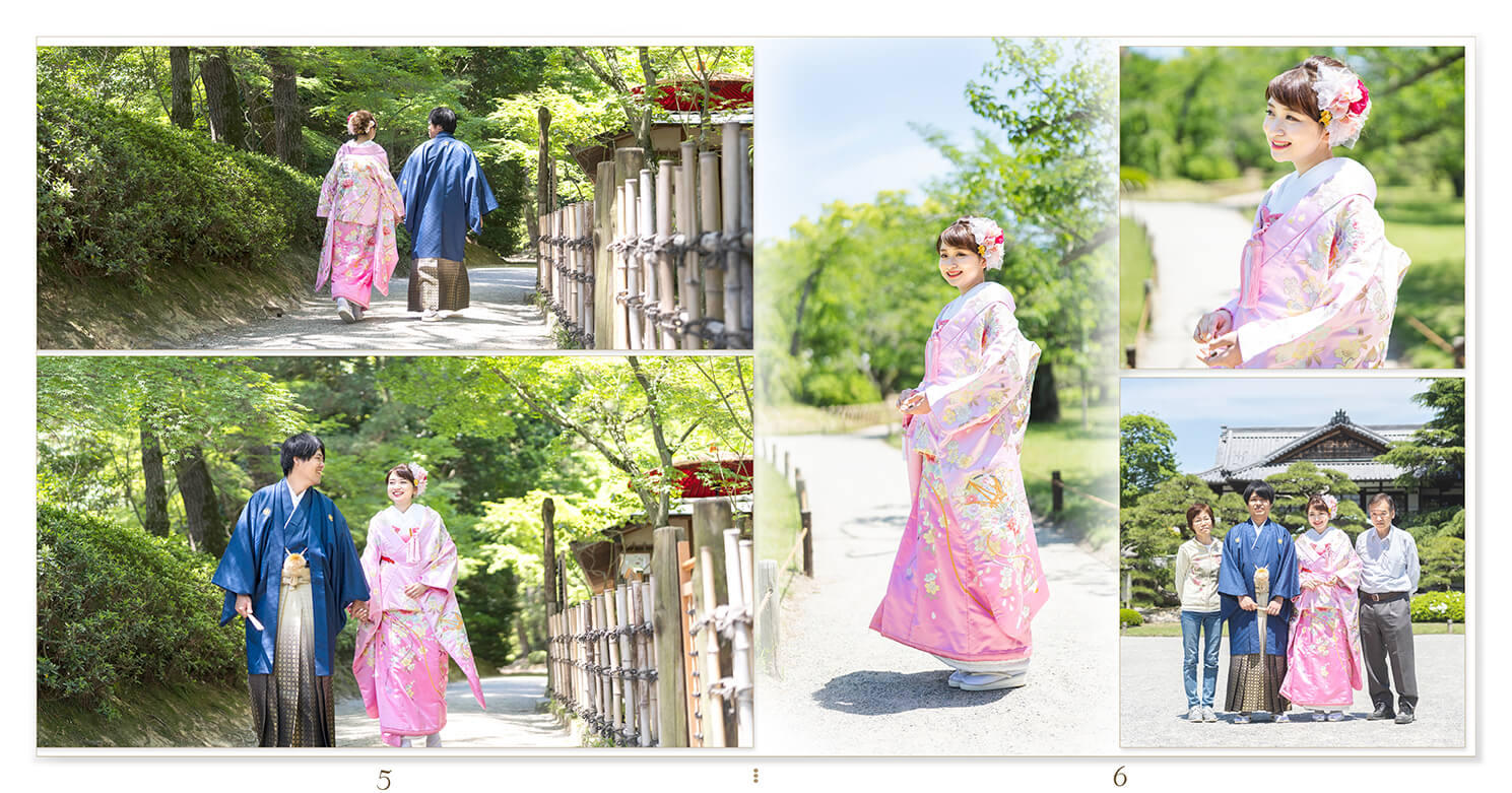 5～6ページ 和装 前撮りアルバム