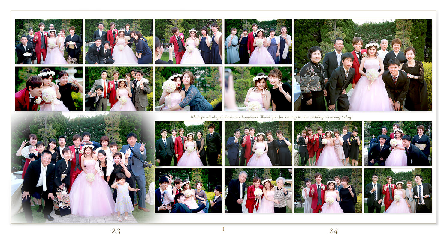 23～24ページ チャペル挙式・披露宴 結婚式アルバム