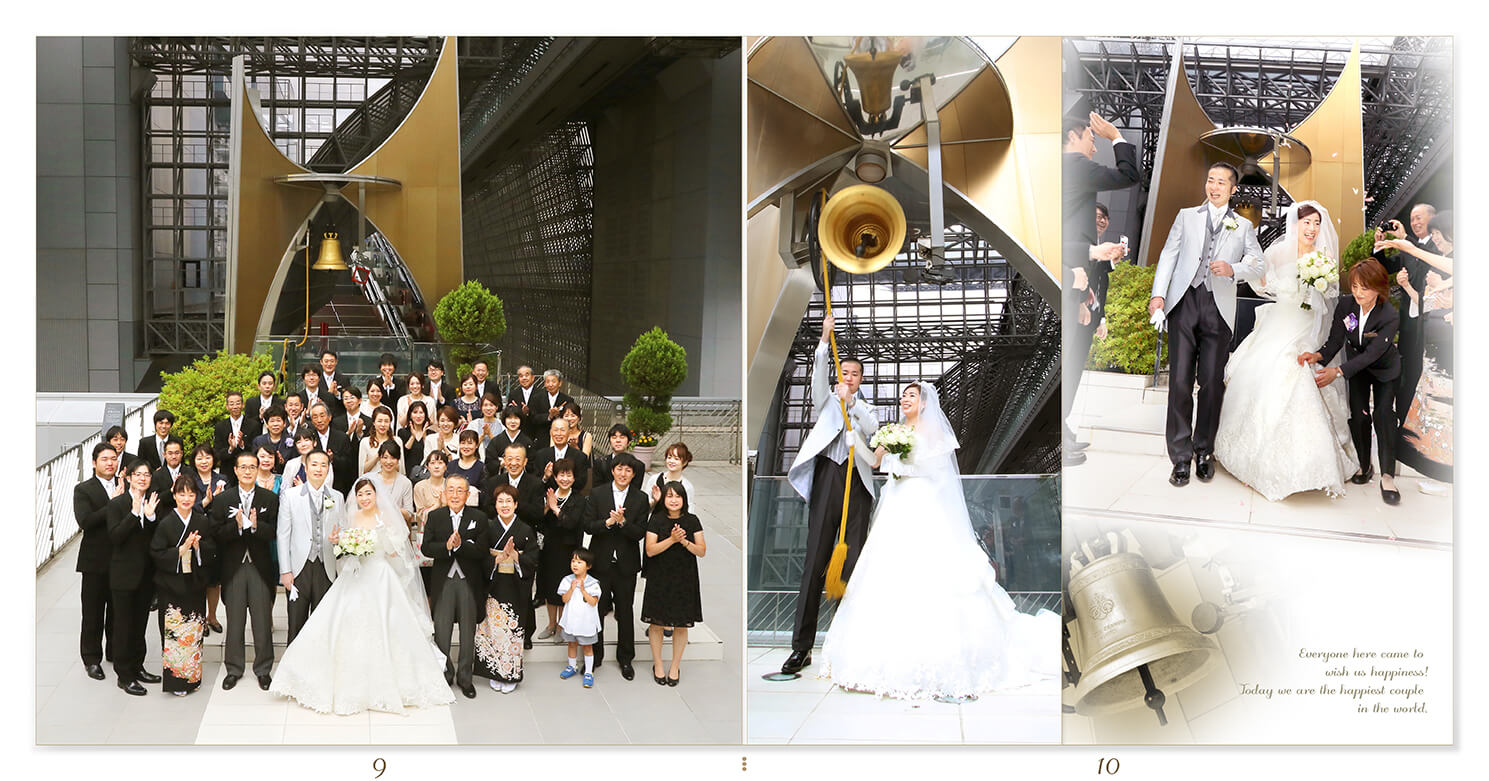 9～10ページ チャペル挙式・披露宴 結婚式アルバム