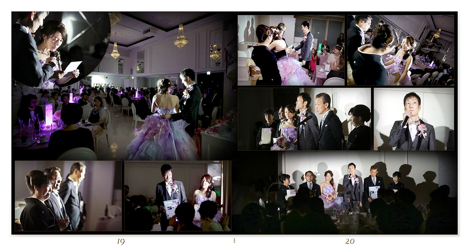 19～20ページ アルカンシエルluxe mariage名古屋 結婚式アルバム