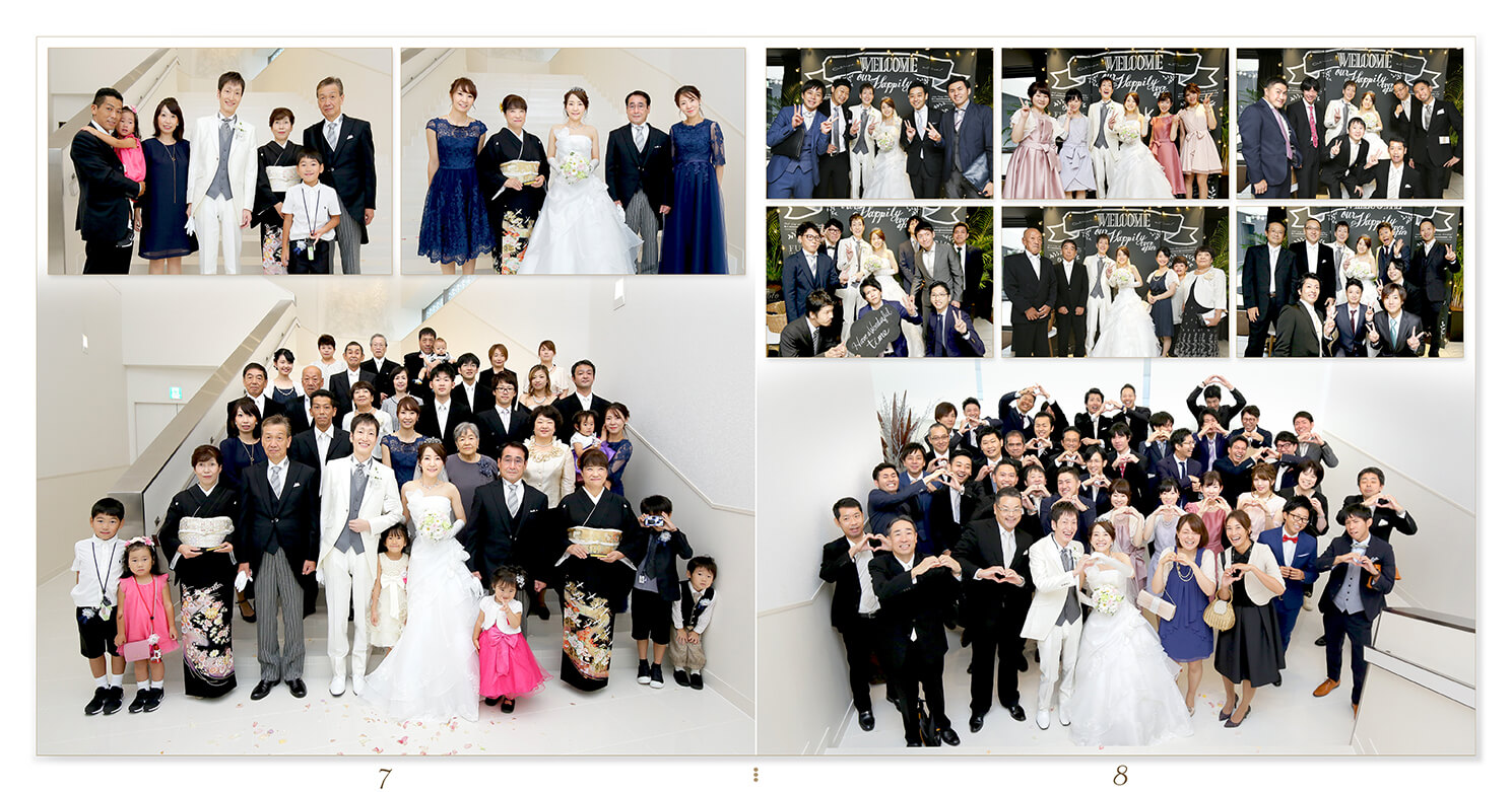 7～8ページ アルカンシエルluxe mariage名古屋 結婚式アルバム