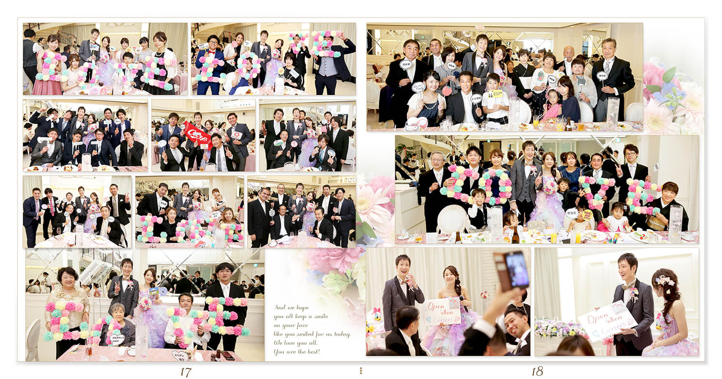 17～18ページ アルカンシエルluxe mariage名古屋 結婚式アルバム