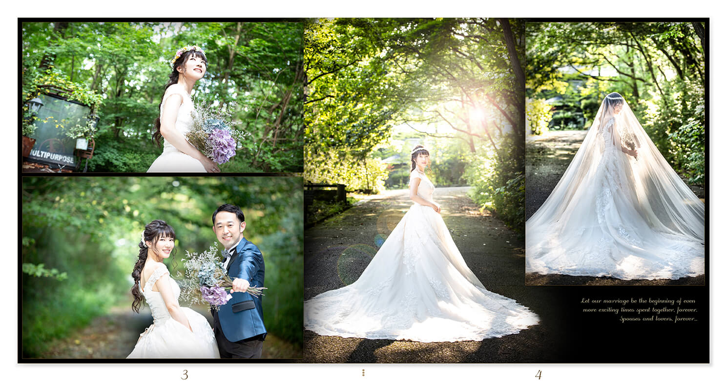 3～4ページ フォトウエディング アルバム