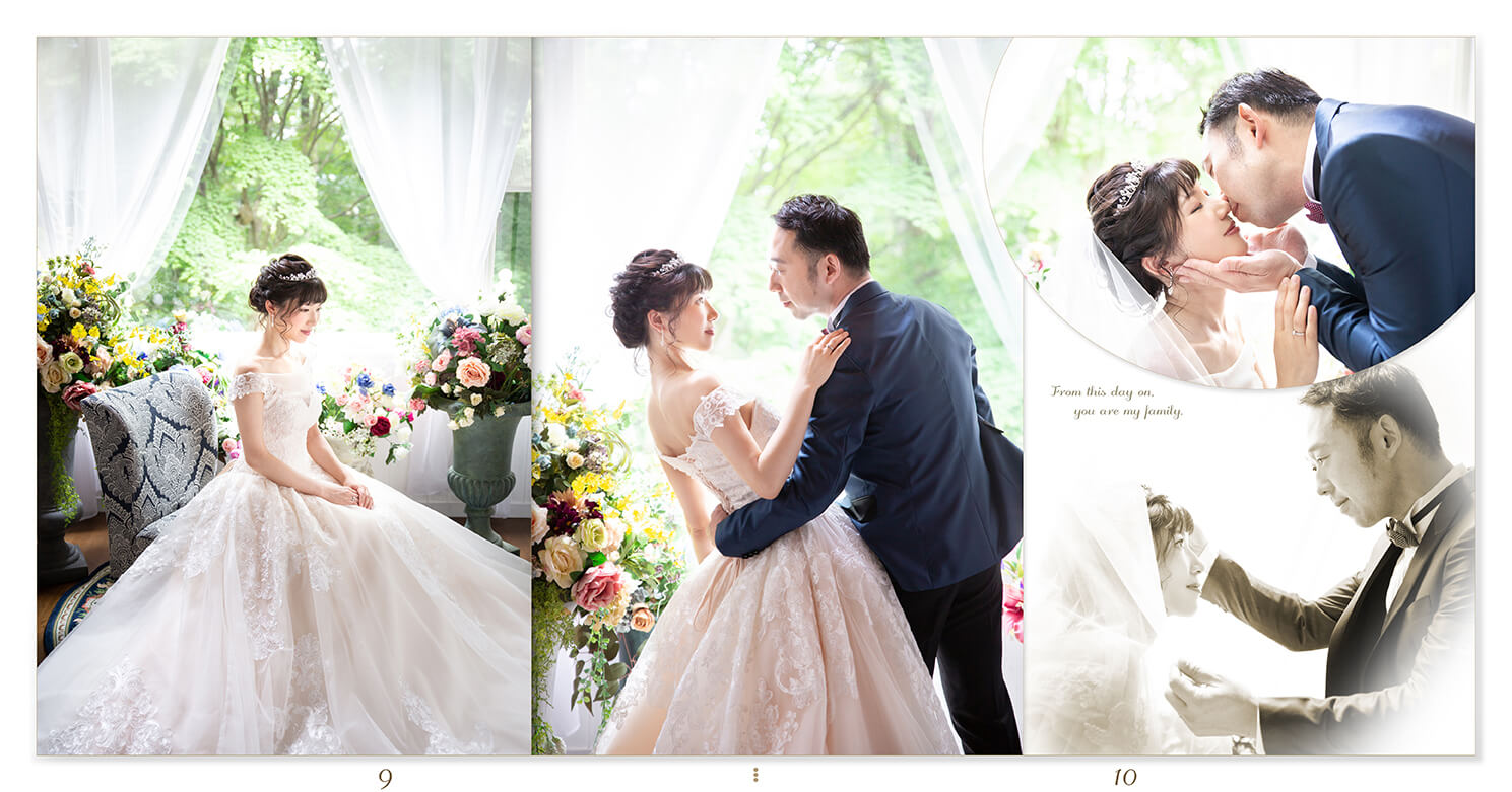 9～10ページ フォトウエディング アルバム