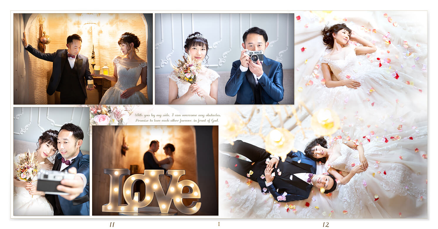 11～12ページ フォトウエディング アルバム