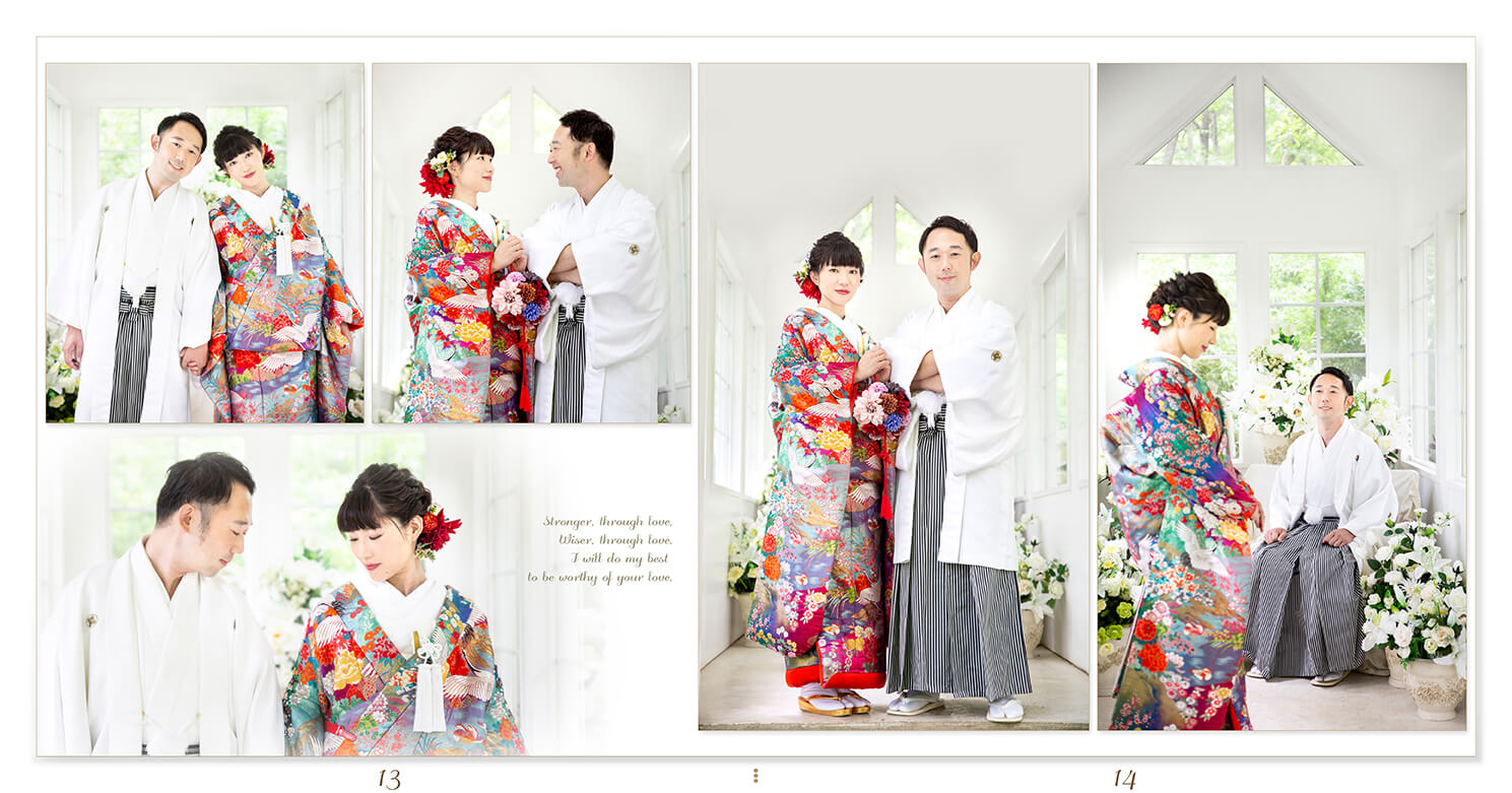 13～14ページ フォトウエディング アルバム