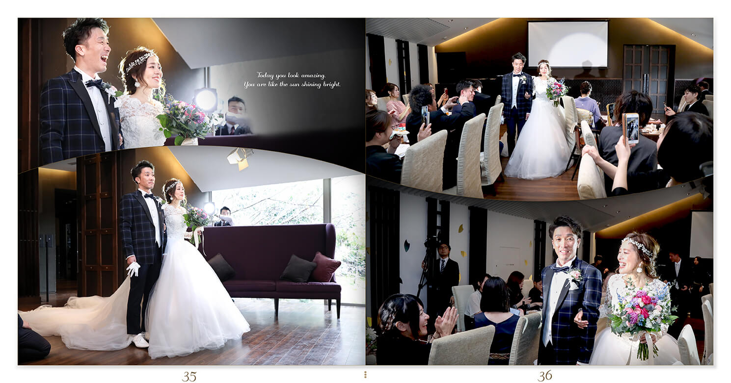 35～36ページ 桜鶴苑 結婚式アルバム