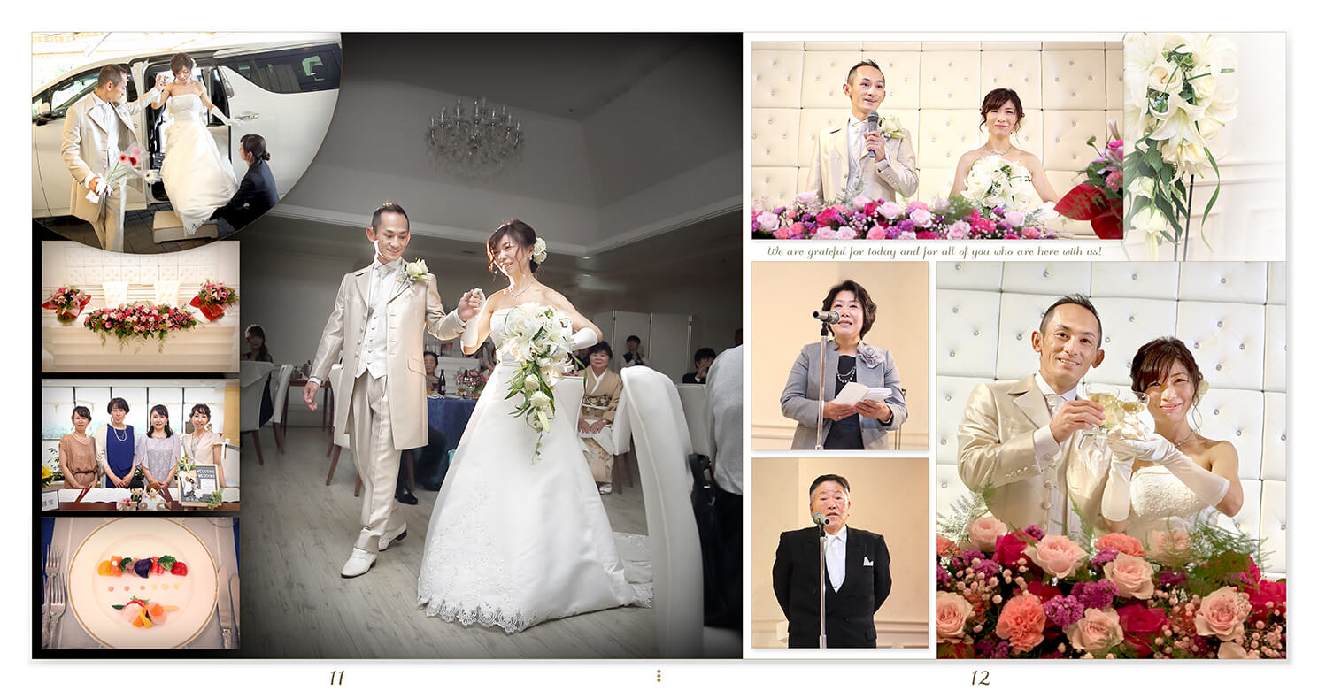 11～12ページ 披露宴 結婚式アルバム