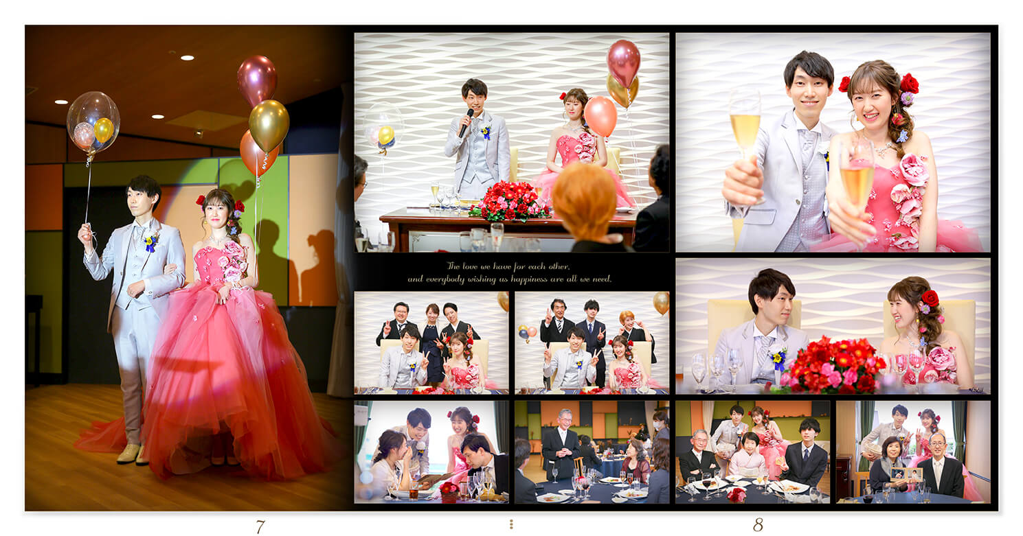 7～8ページ ルミアモーレ 結婚式アルバム