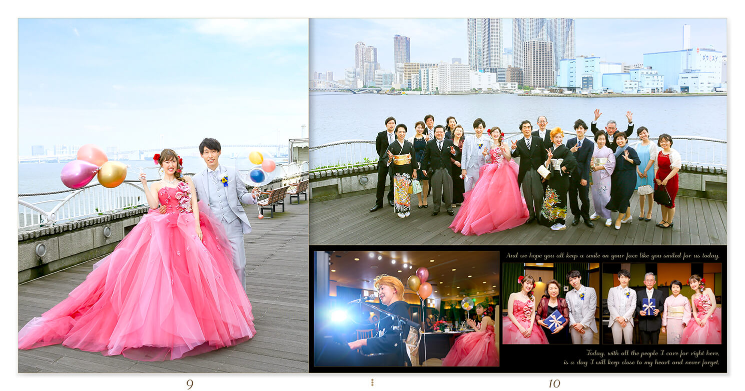 9～10ページ ルミアモーレ 結婚式アルバム