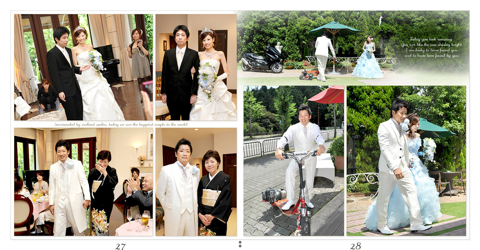 27～28ページ アイネスヴィラノッツェ宝ヶ池 結婚式アルバム