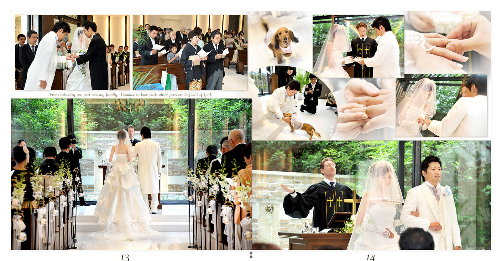 13～14ページ アイネスヴィラノッツェ宝ヶ池 結婚式アルバム