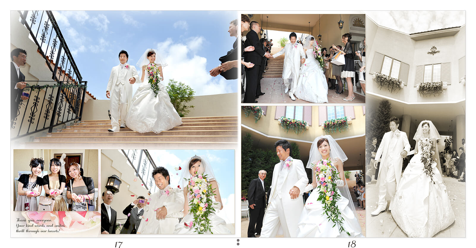 17～18ページ アイネスヴィラノッツェ宝ヶ池 結婚式アルバム