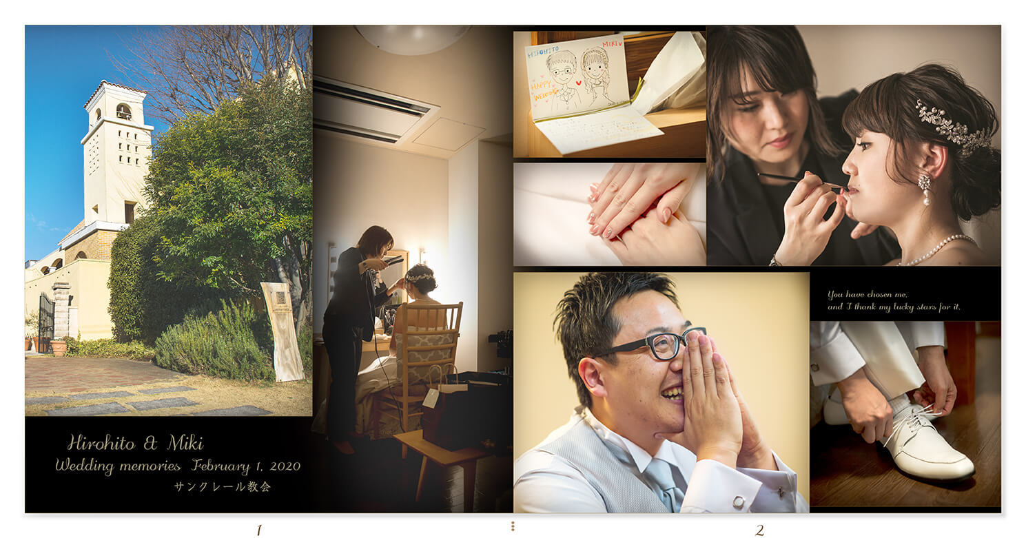 1～2ページ サンクレール教会/メゾンエルミタージュ 結婚式アルバム