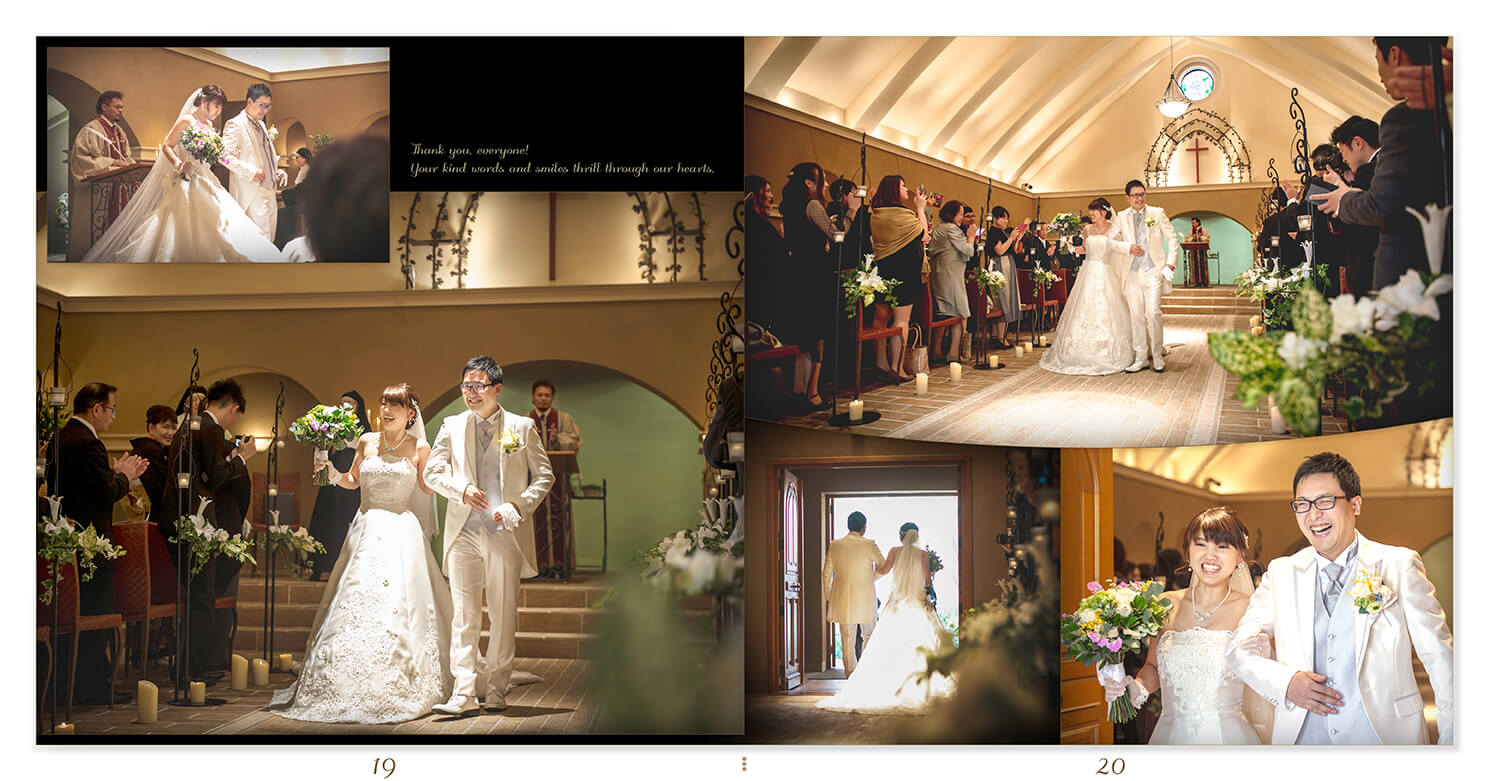 19～20ページ サンクレール教会/メゾンエルミタージュ 結婚式アルバム