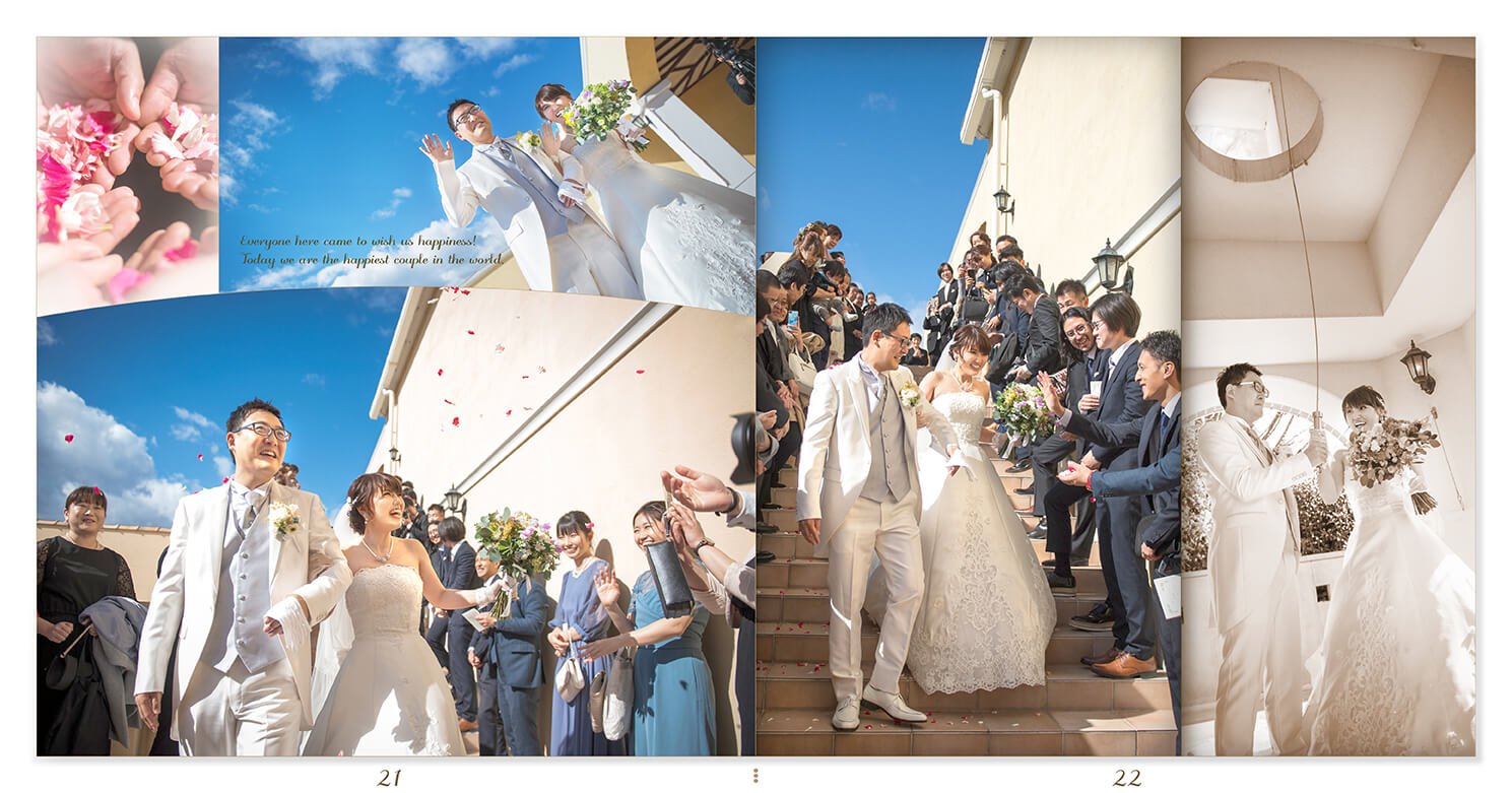 21～22ページ サンクレール教会/メゾンエルミタージュ 結婚式アルバム