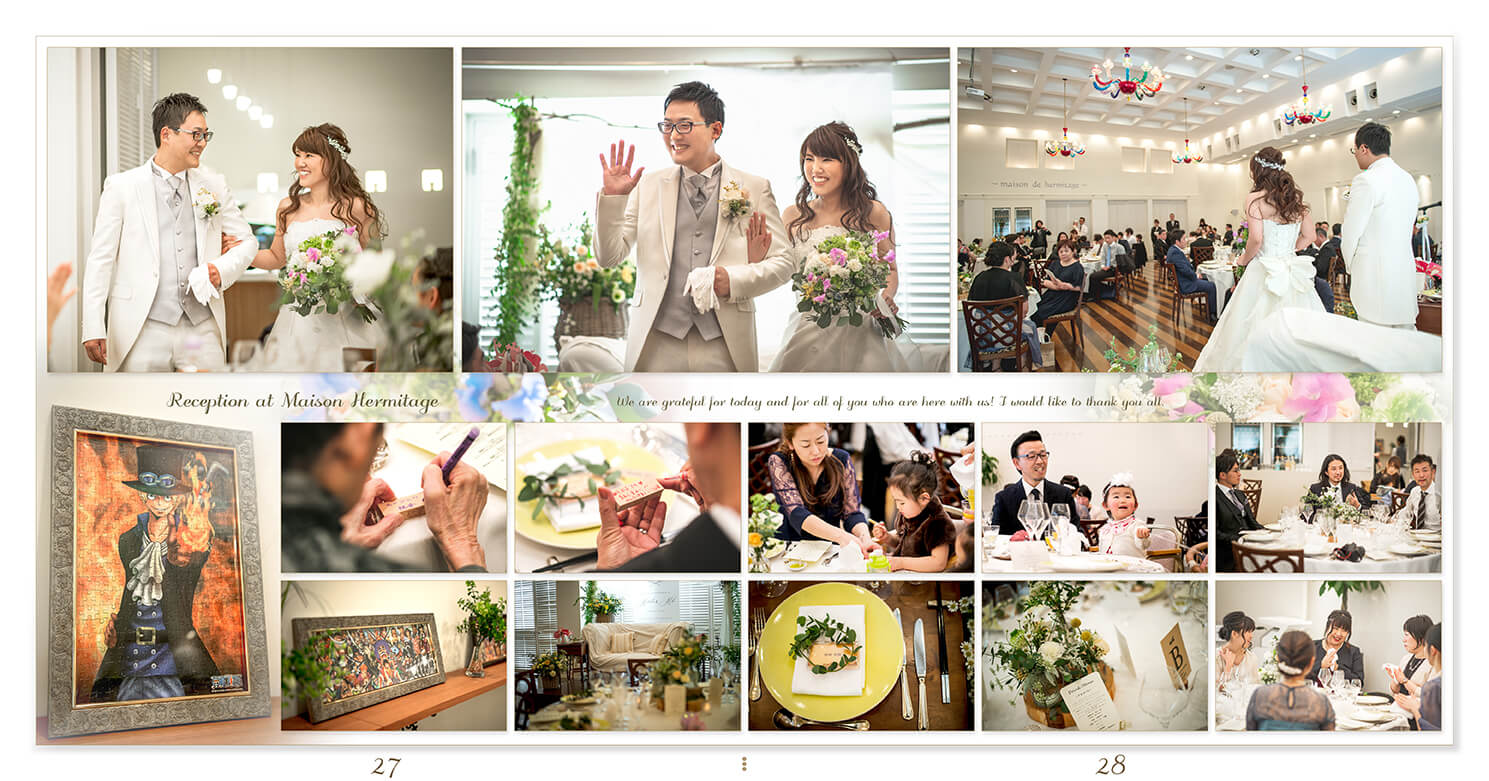 27～28ページ サンクレール教会/メゾンエルミタージュ 結婚式アルバム