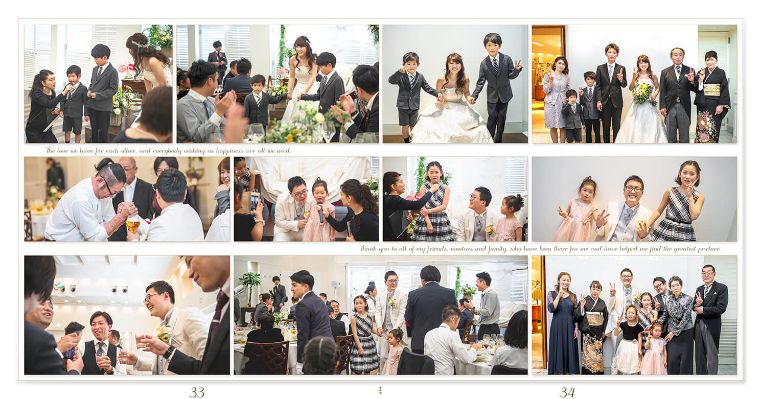 33～34ページ サンクレール教会/メゾンエルミタージュ 結婚式アルバム