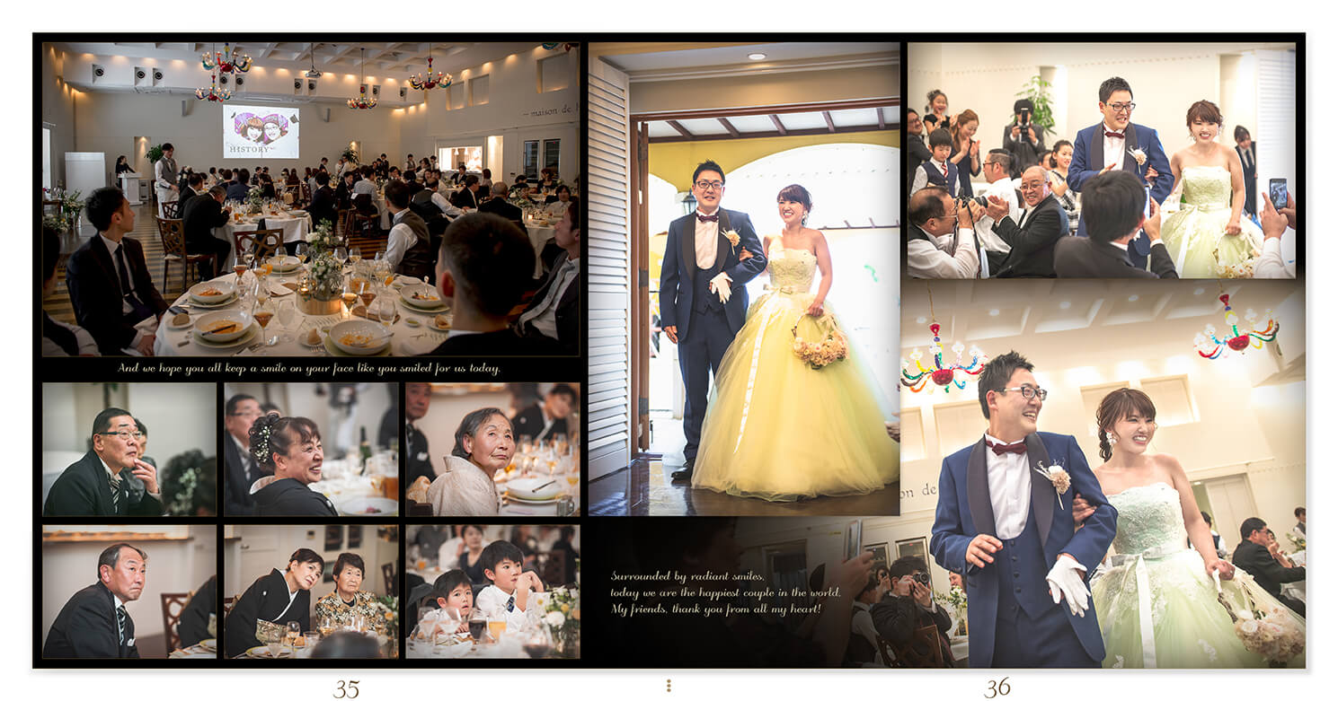 35～36ページ サンクレール教会/メゾンエルミタージュ 結婚式アルバム