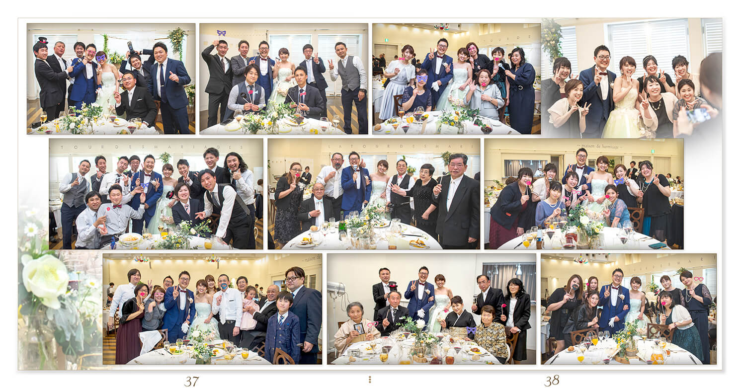 37～38ページ サンクレール教会/メゾンエルミタージュ 結婚式アルバム