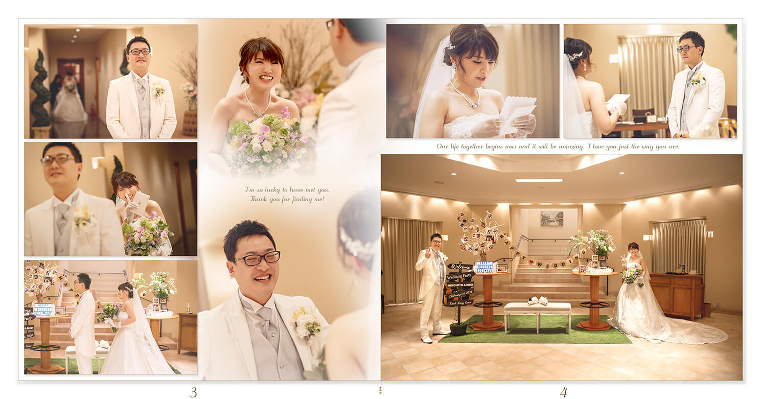 3～4ページ サンクレール教会/メゾンエルミタージュ 結婚式アルバム