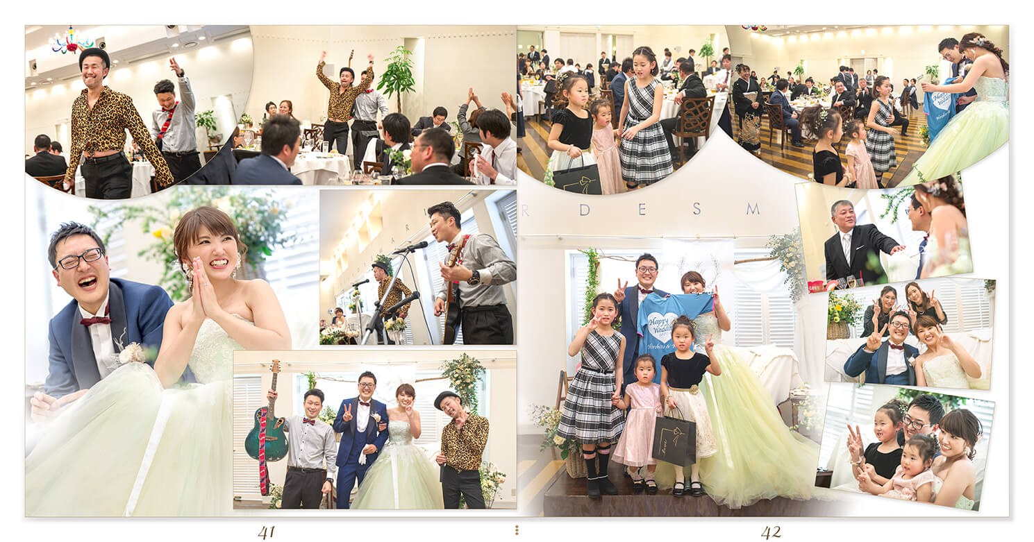 41～42ページ サンクレール教会/メゾンエルミタージュ 結婚式アルバム