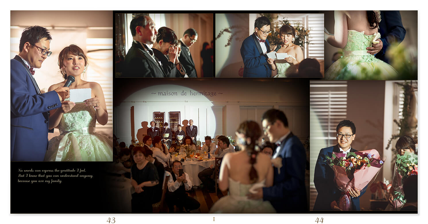43～44ページ サンクレール教会/メゾンエルミタージュ 結婚式アルバム