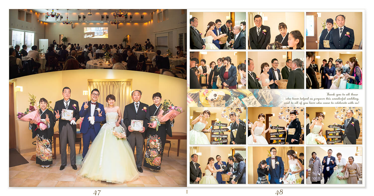 47～48ページ サンクレール教会/メゾンエルミタージュ 結婚式アルバム