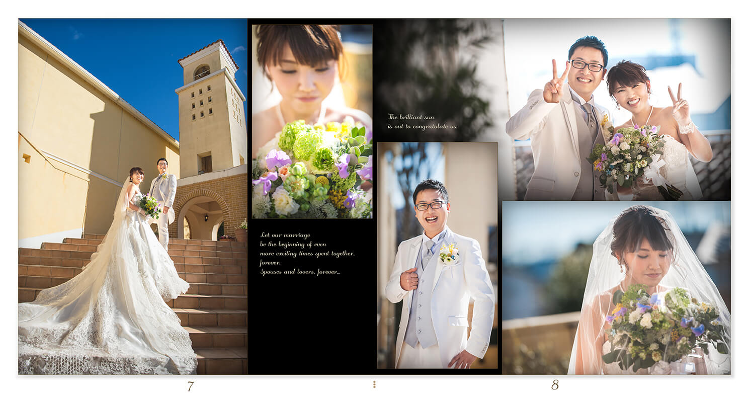 7～8ページ サンクレール教会/メゾンエルミタージュ 結婚式アルバム