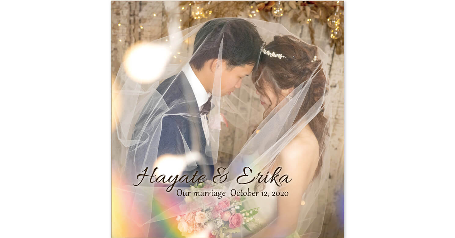 フォトウェディングアルバム 表紙