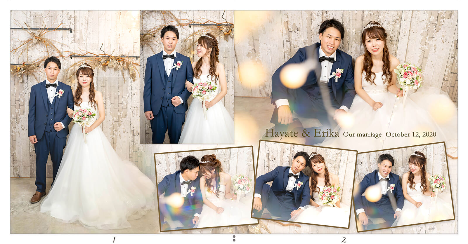 1～2ページ フォトウェディングアルバム