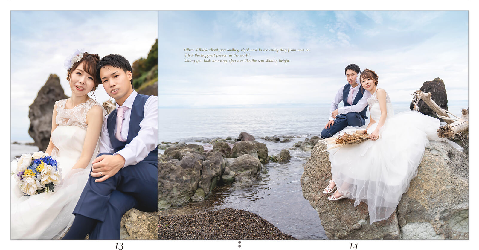 13～14ページ フォトウェディングアルバム