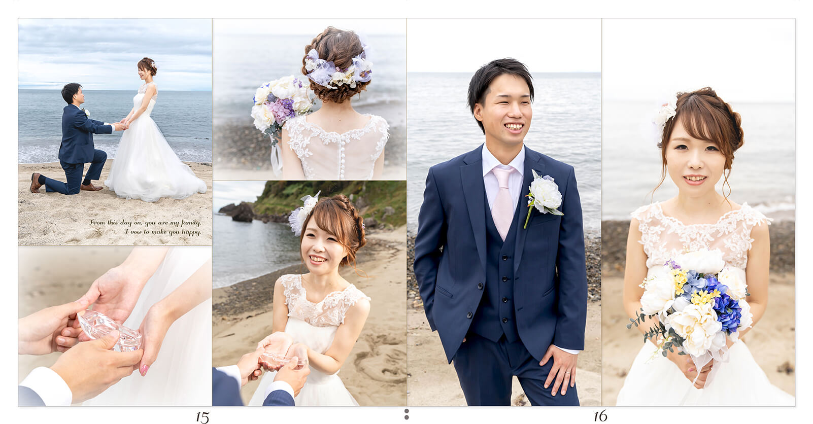 15～16ページ フォトウェディングアルバム