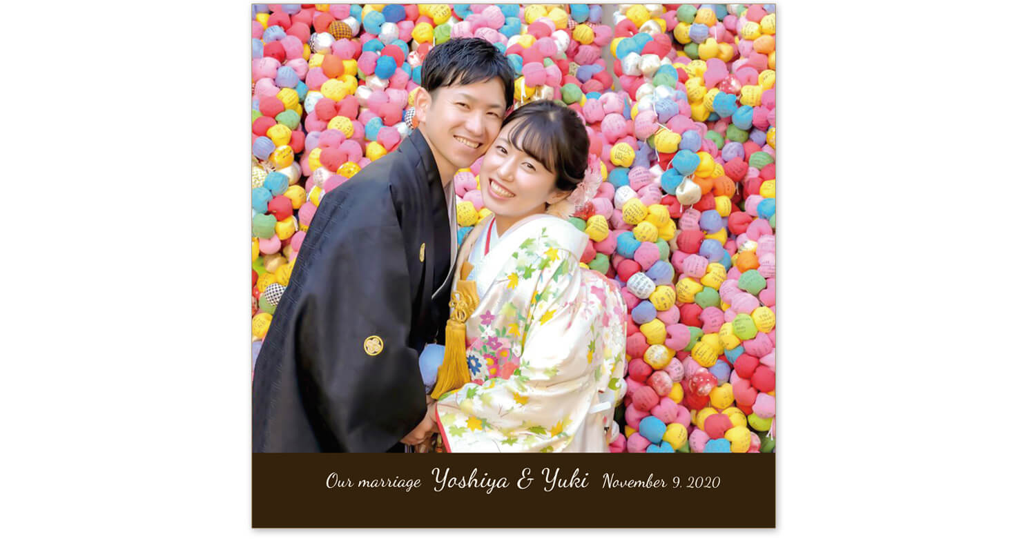 京都　前撮りアルバム 表紙