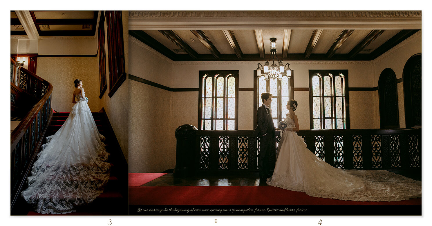 3～4ページ 旧前田侯爵邸 フォトウエディングアルバム
