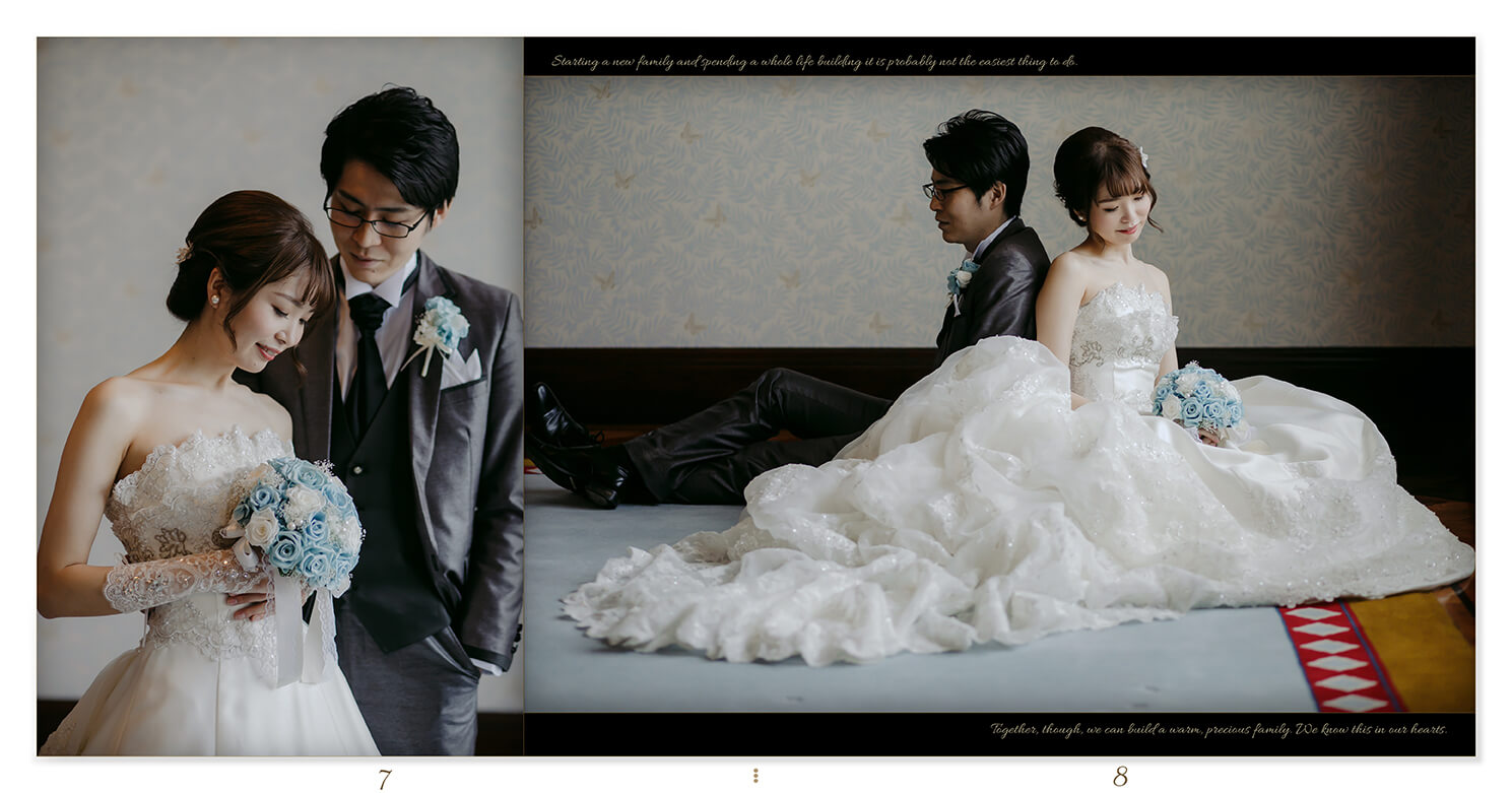 7～8ページ 旧前田侯爵邸 フォトウエディングアルバム