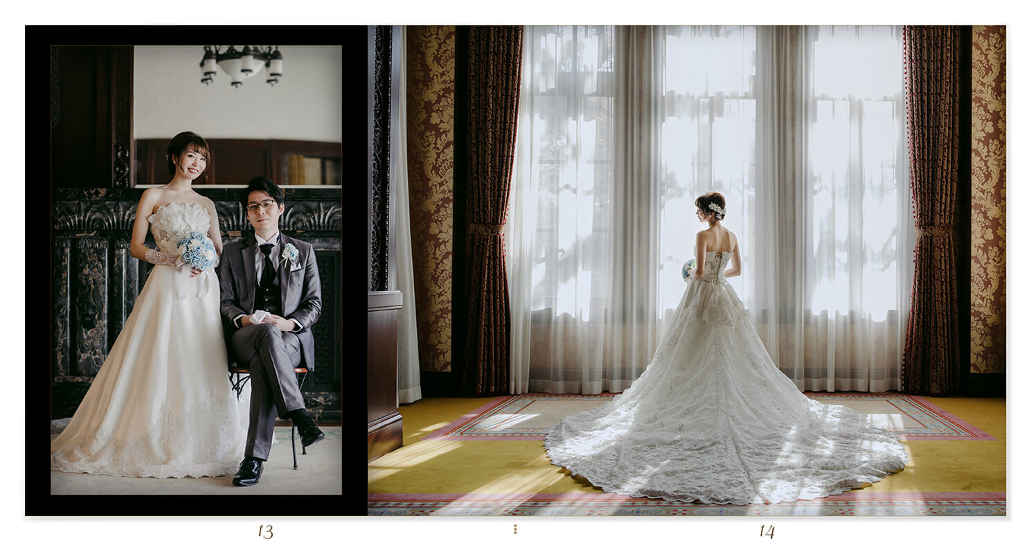 13～14ページ 旧前田侯爵邸 フォトウエディングアルバム