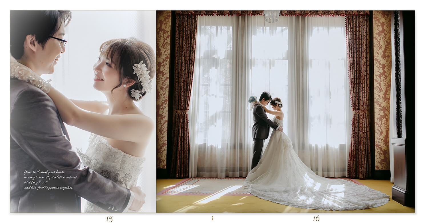 15～16ページ 旧前田侯爵邸 フォトウエディングアルバム