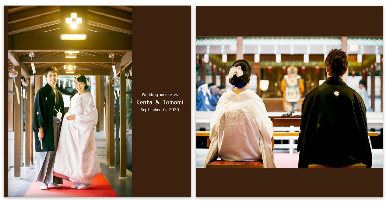 乃木神社 結婚アルバム 表紙