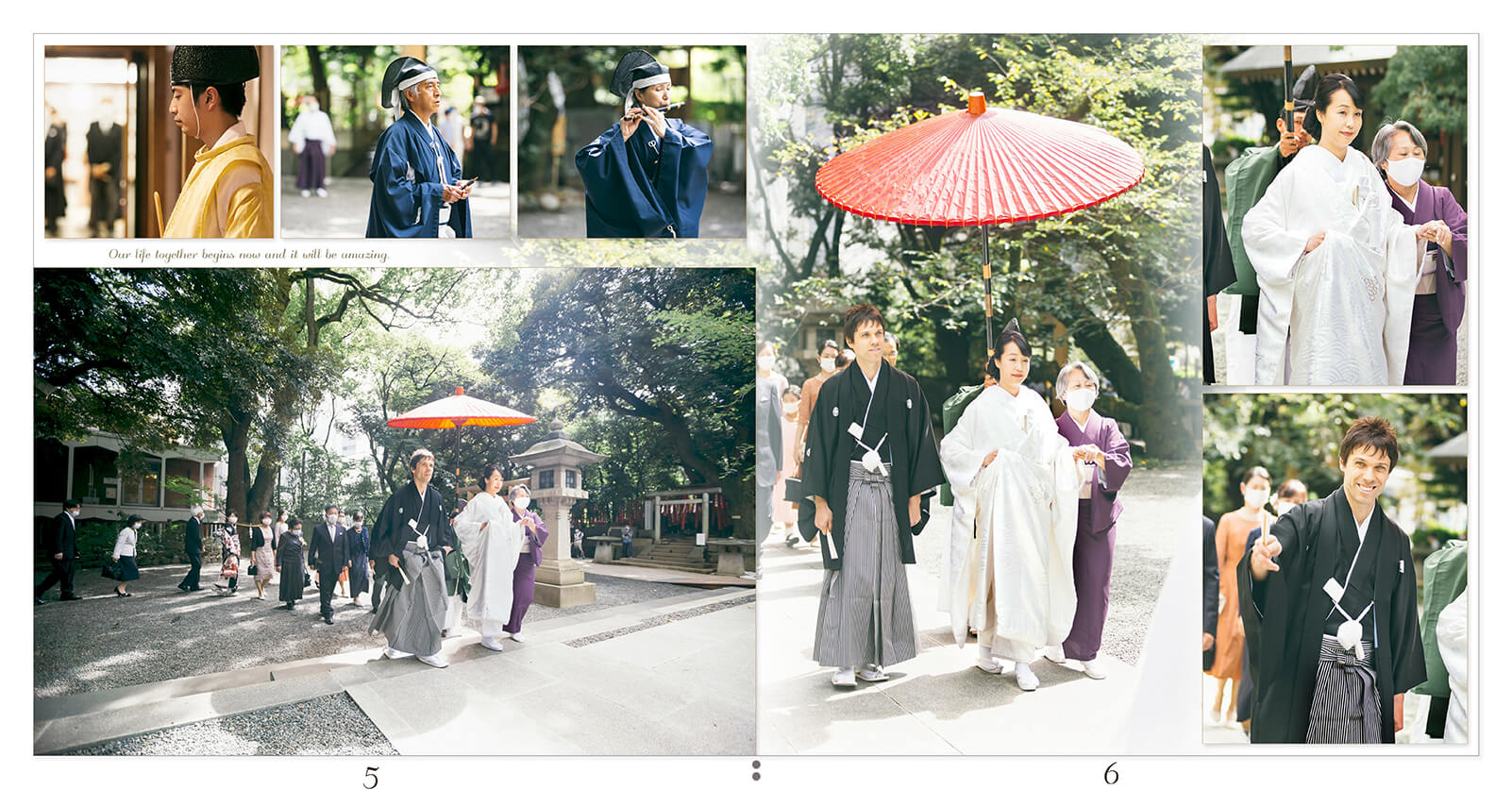5～6ページ 乃木神社 結婚アルバム