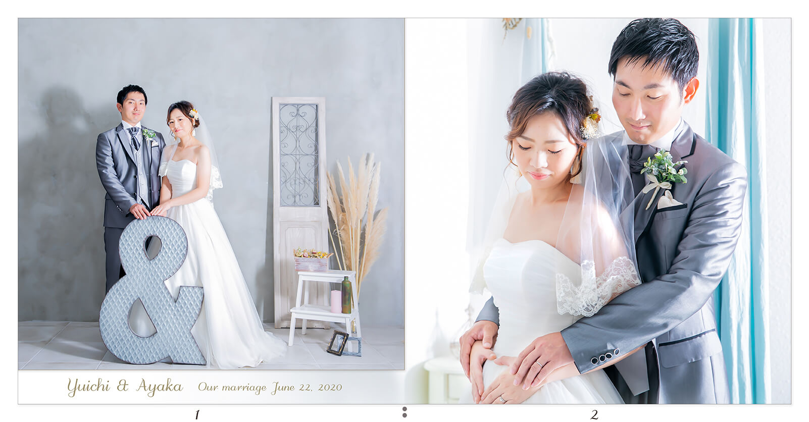 1～2ページ フォトウエディングアルバム