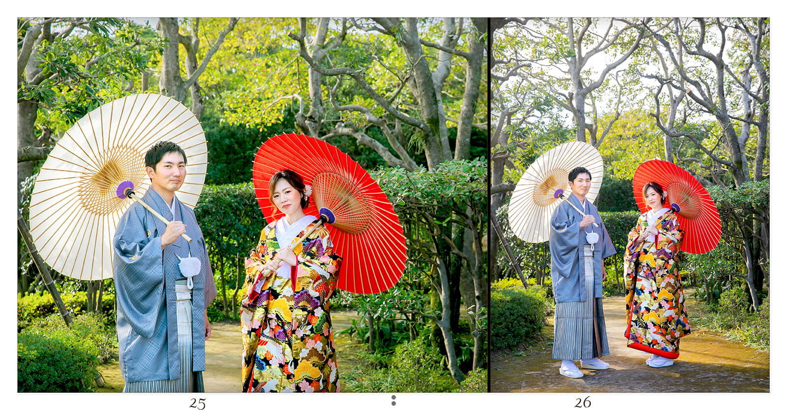 25～26ページ 吉野公園 フォトウエディングアルバム