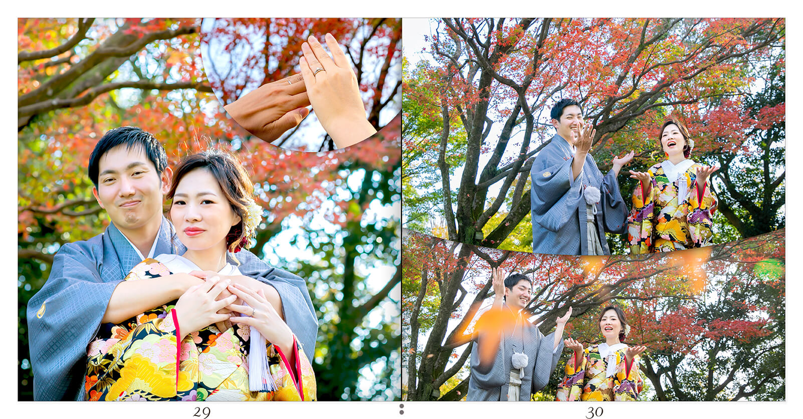29～30ページ 吉野公園 フォトウエディングアルバム