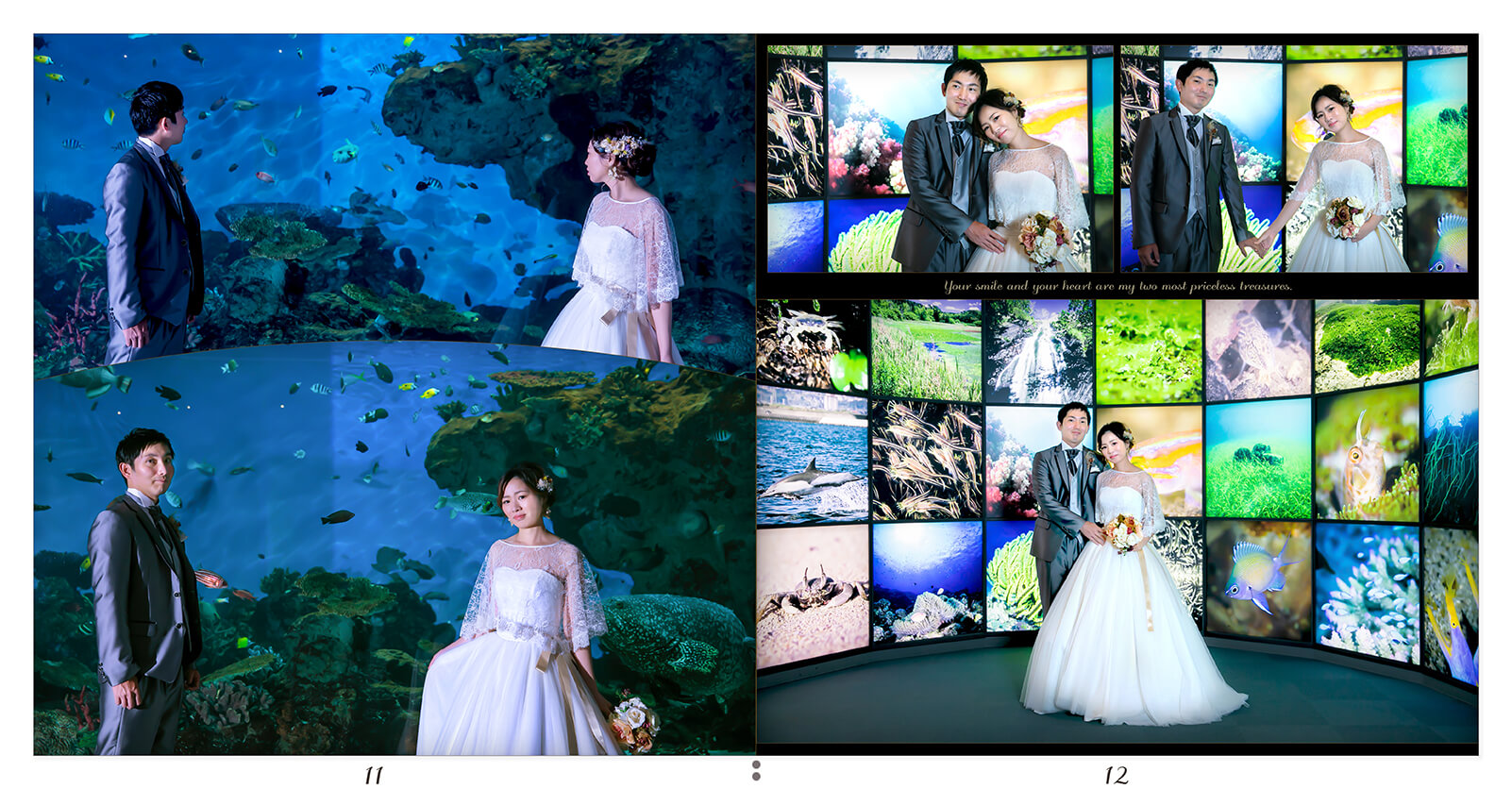 11～12ページ かごしま水族館 フォトウエディングアルバム
