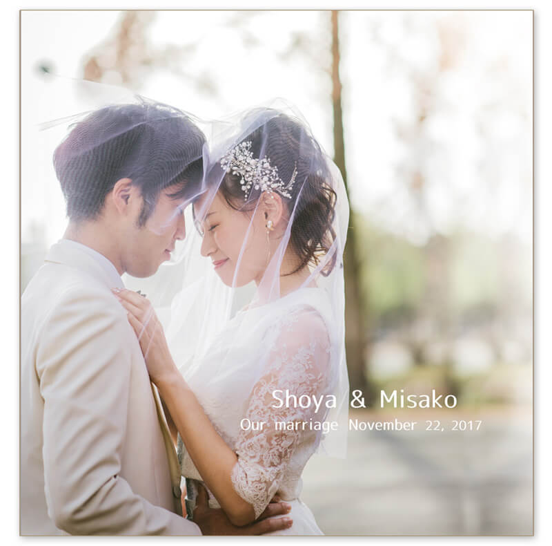 前撮りアルバム 表紙