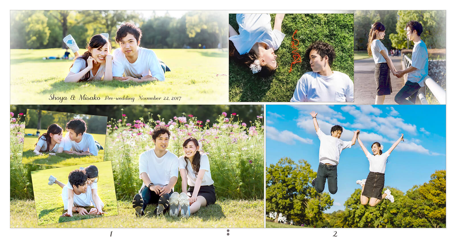 1～2ページ 前撮りアルバム
