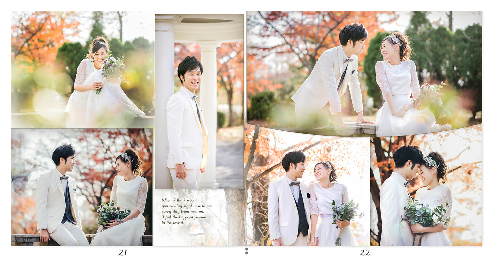 21～22ページ 前撮りアルバム