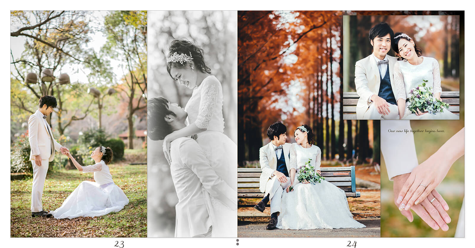 23～24ページ 前撮りアルバム