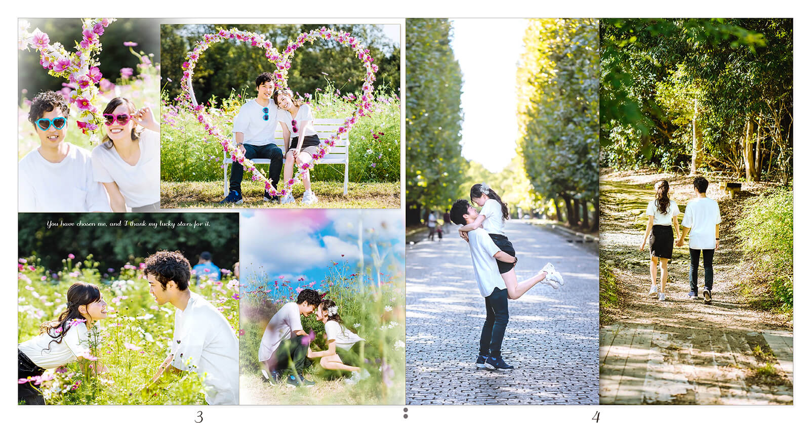 3～4ページ 前撮りアルバム